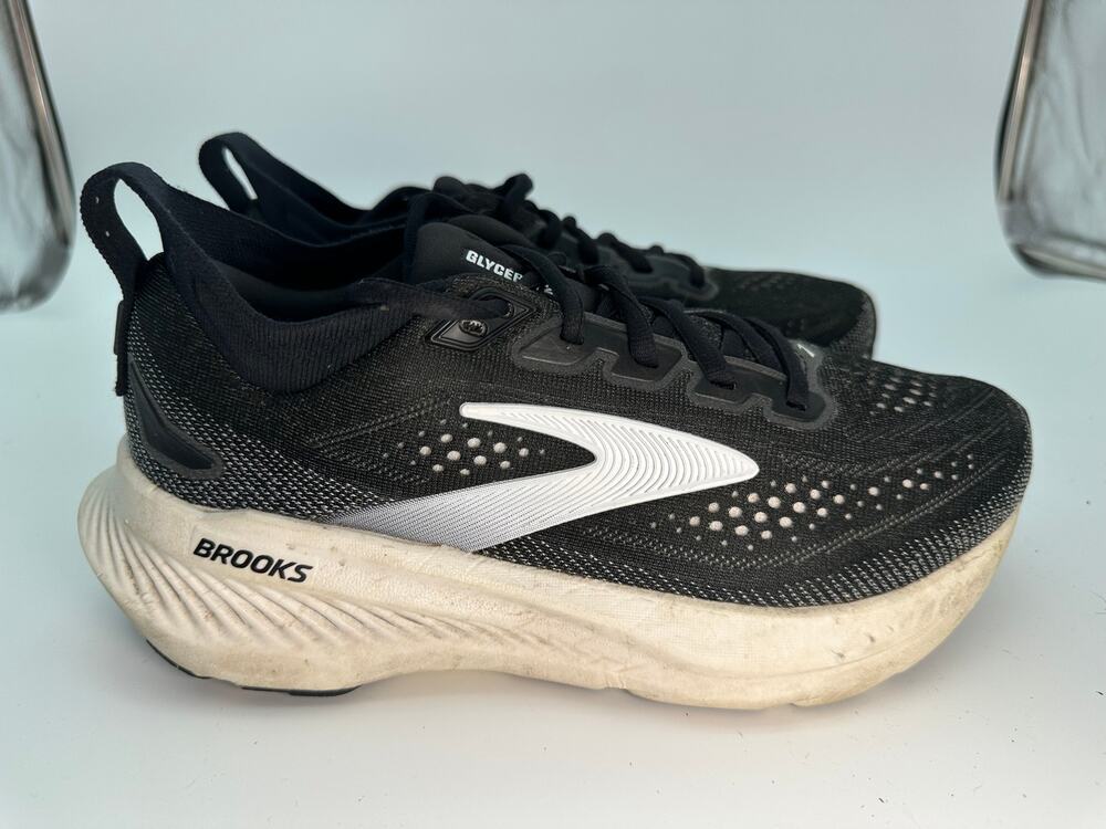 Brooks Glycerin 23 1204651B090 Athletic Sneaker Women's 7B Black Knit Training